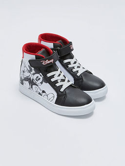 Mickey ve Minnie Mouse Bask?l? C?rt C?rtl? Bilek Boy K?z ?ocuk Spor Ayakkab?