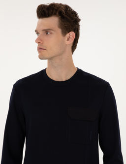 Lacivert Regular Fit Sweatshirt - Pierre cardin фото 2