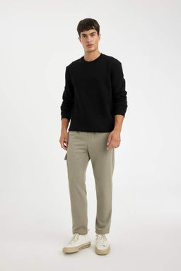 Мужские облегающие спортивные штаны с карманами-карго и прямыми штанинами - Defacto фото 2