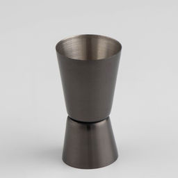 Джиггер Доляна Металлик, 15/30 мл, нержавеющая сталь, тёмно-серый