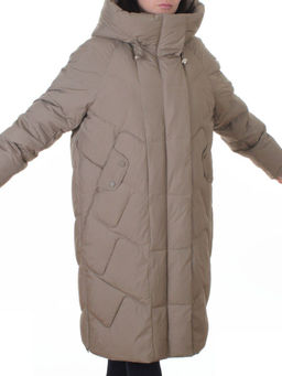 A621 BEIGE Пальто зимнее женское (200 гр. холлофайбер) - Fashion фото 2