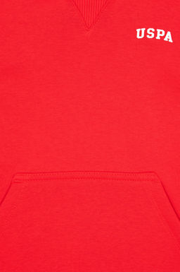 Erkek _ocuk K_rm_z_ Basic Kap__onlu Sweatshirt Sepette S_rpriz _ndirim - U.s. polo assn фото 3