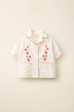 CAMISA BORDADOS CREATED BY CARAMEL LONDON X ZARA / Vainilla