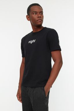 TRENDYOL MAN Lacivert Bask?l? Regular Fit Orme Pijama Tak?m? THMAW21PT0393 - Trendyolmilla фото 15