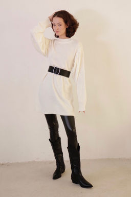 10670 Джемпер-туника с объёмными рукавами белый - Martichelli фото 9