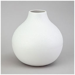 ВАЗА КОЛЛЕКЦИЯ ЖЕМЧУЖИНА 20*20*21.6СМ ЦВЕТ:БЕЛЫЙ