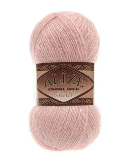 Ангора голд сим (Angora gold sim) пряжа Alize 20%шерсть 5%метанит 75%акрил 5х100г/500м фото 8