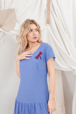 Платье AMORI 9650 василек  фото 3