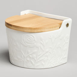 БАНКА ДЛЯ СОЛИ С ДЕР.КРЫШКОЙ LEFARD MEADOW 11,5*11*9,5 СМ 450 МЛ фото 2