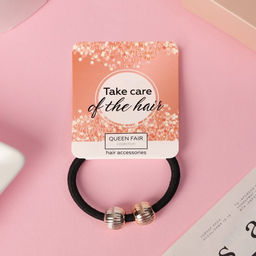 Цена за 6 шт. Резинка для волос «Шарики», рельеф