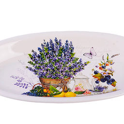 60200 Блюдо сервировочное 28,2х14,5х3,5см Утренняя свежесть доломит LR (х24) - Mayer&boch фото 2