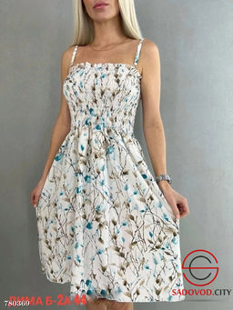 Женское летнее платье с цветочным принтом - Bruno фото 10