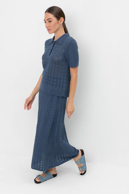 VERY NEAT. ЕВ 734/морской синий юбка жен