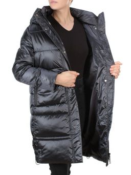 9106 BLACK Пальто зимнее женское FLOWEROVE (200 гр. холлофайбера) - Fashion фото 8