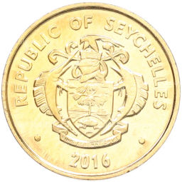 Монета 5 центов 2016 года Сейшелы