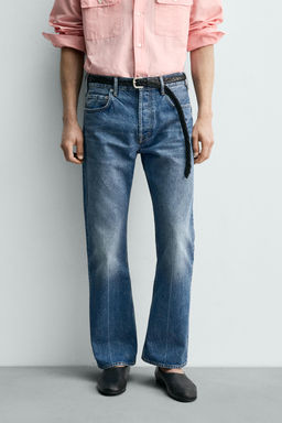 JEANS STRAIGHT FIT BOOTCUT AARON LEVINE X ZARA / Azul medio  фото 2