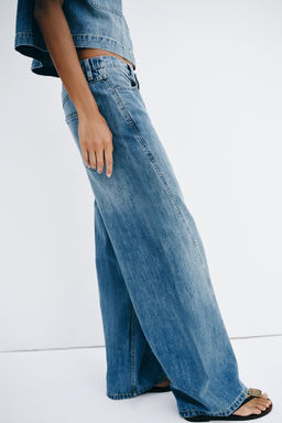 JEANS Z1975 WIDE LEG TIRO ALTO / Azul medio - Zara фото 3
