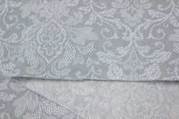 Рогожка Вензель цв.св.серо-голубая дымка, ш.1.5м, хлопок-100%, 165гр/м.кв - Купава фото 5