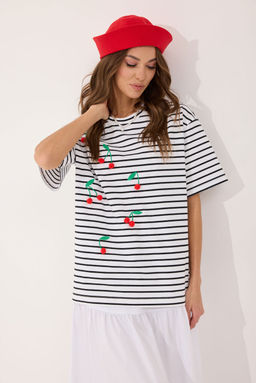 Джемпер LYUSHe 4070 полоска фото 3