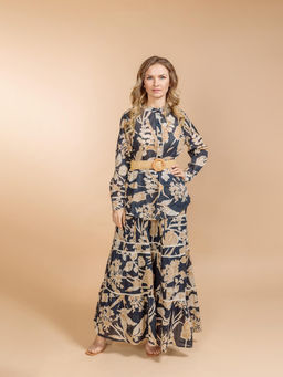 Костюм юбка и блузка (хлопок) №25-246-2