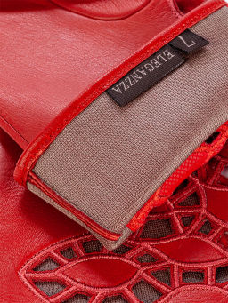 Перчатки женские ш/п F-IS0166 coral - Eleganzza фото 5