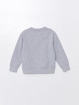Bisiklet Yaka Batman Bask?l? Uzun Kollu Erkek ?ocuk Sweatshirt - Waikiki фото 2
