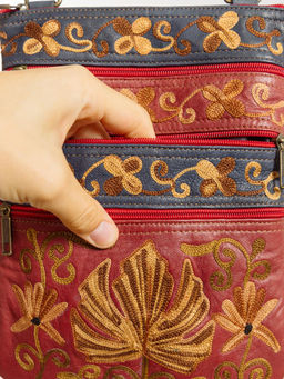 Сумка натуральная кожа через плечо №1114/69 - Ганг фото 5