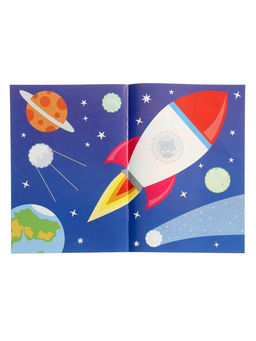 Цена за 3 шт. Книжка с наклейками "Едем, летим, плывём", 16 стр