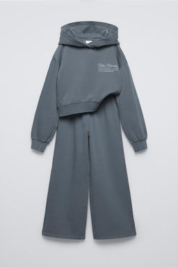PLUSH HOODIE AND WIDE-LEG TROUSERS SET - Zara фото 10