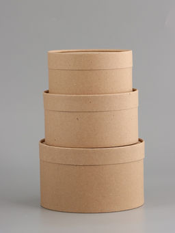 Набор подарочных коробок 3 в 1, завальцованные, крафт, 20 х 12 - 18 х 10 - 16 х 8 см