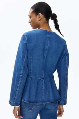 Collarless peplum jacket - H&m фото 6