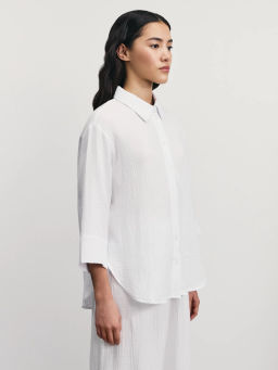 Рубашка из муслина с рукавом 3/4 / Zarina  фото 5