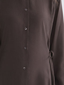 Modal Kar???ml? G?mlek Elbise