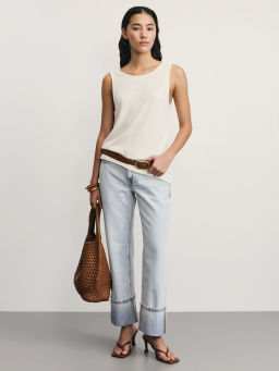 Джинсы straight с подворотами / Zarina  фото 6