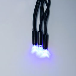 ULD-C2030-240/TBK BLUE IP67 Занавес светодиодный с эффектом мерцания, 3х2м. Соединяемый. 240 светодиодов. Синий свет. Провод черный. TM Uniel.