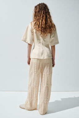 Pantal?n de encaje con cord?n de ajuste - H&m фото 5