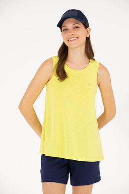 U. S. Polo Assn Женская неоново-желтая футболка без рукавов с круглым вырезом - U.s. polo assn фото 16