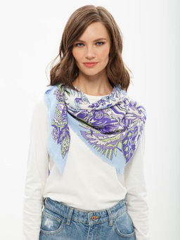 Платок жен. виск+шелк 110х110 D34-8309-10