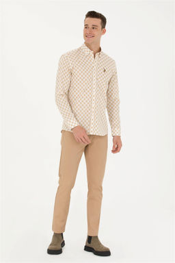 U. S. Polo Assn / Мужская рубашка с длинным рукавом Stone - U.s. polo assn фото 11