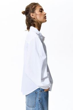 Camisa de algod?n con ribete de encaje - H&m фото 8
