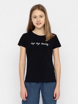 CRB wear/CSJG 63482-22-356 Футболка для девочки,черный/Ex.Cherubino