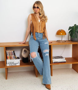 Жилет #КТ88399, коричневый - Dommod фото 4