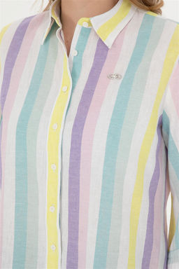 Женская мятная рубашка с длинным рукавом Неожиданная скидка в корзине - U.s. polo assn фото 7