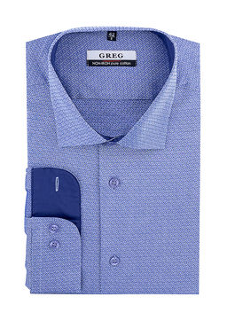 Сорочка мужская длинный рукав GREG 223/131/8715/Z/1 STRETCH_GB  фото 2