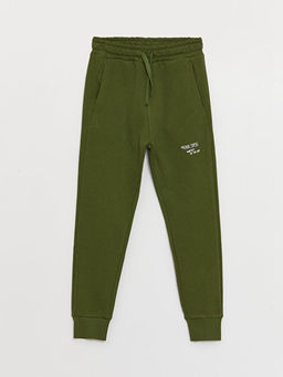 Beli Lastikli Bask?l? Erkek ?ocuk Jogger E?ofman Alt?