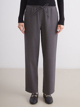 Beli Lastikli Desenli Kad?n Pantolon