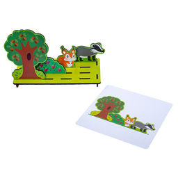 Игра развивающая из дерева 3D Что за чем? Кто живет в лесу - Десятое королевство фото 4