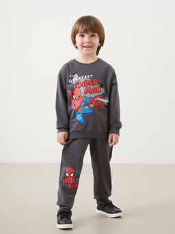 Spider-Man Bask?l? Sweatshirt ve E?ofman Alt 2li