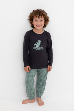 Crockid _ К 1606/графит,дино друзья пижама дет