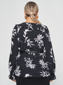 Блузка 0059-26 черный муар